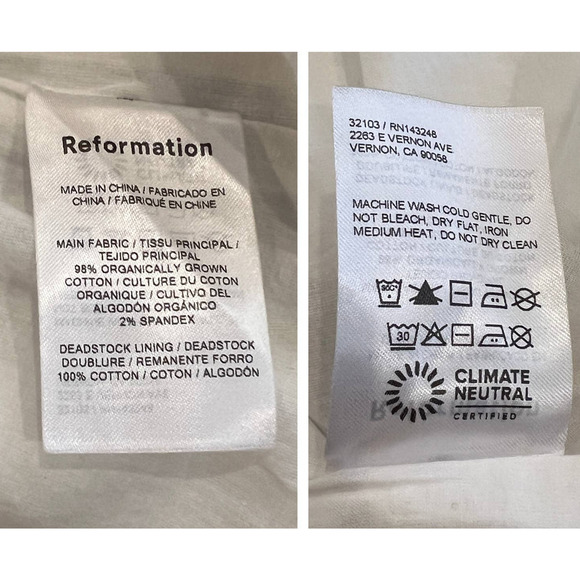 Reformation Villa Smocked Stretch Cotton Sundress (S) - Picture 5 of 5